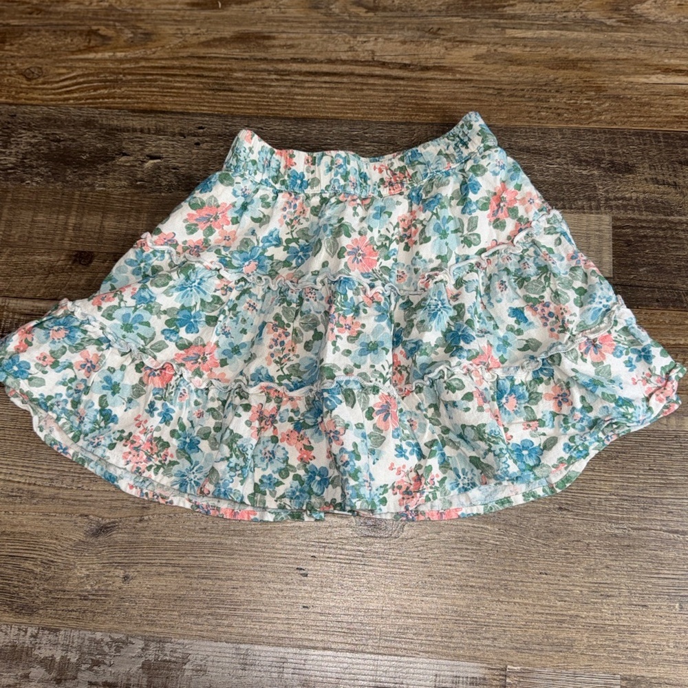 Abercrombie‎ Kids Floral Tiered Skirt Size 7 8 Boho Ruffle Spring